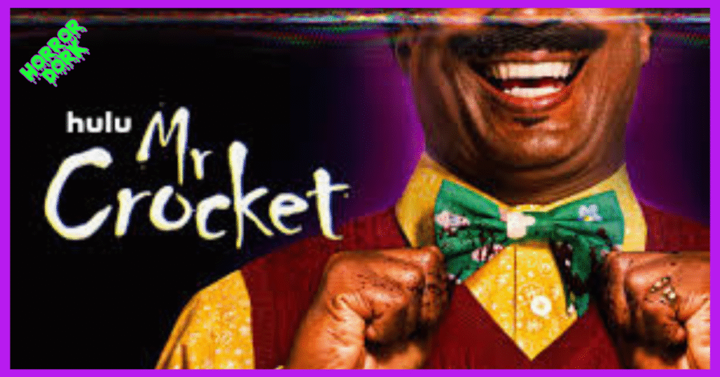 Poster art for Mr. Crocket (2024) horror movie, used for Horror Dork review.